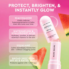 Glow Recipe – Watermelon Glow Niacinamide Dew Balm Face Sunscreen Stick SPF 45