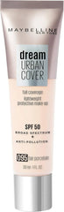 Maybelline Dream Urban Cover All-In-One Protective Makeup SPF 50-30ml cosmetics