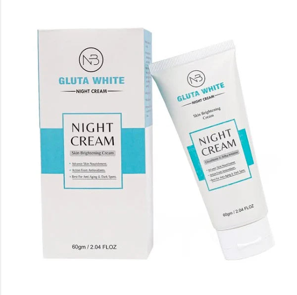 Gluta White Night Cream Skin Whitening Tube