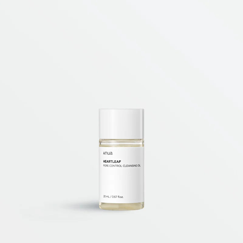Skincare bottle labeled 'Heartleaf' on a white background