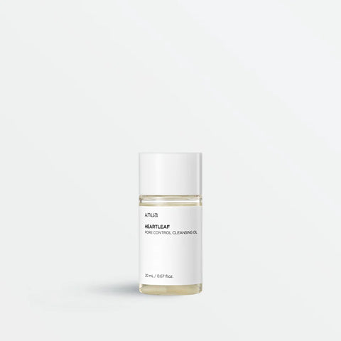 Skincare bottle labeled 'Heartleaf' on a white background