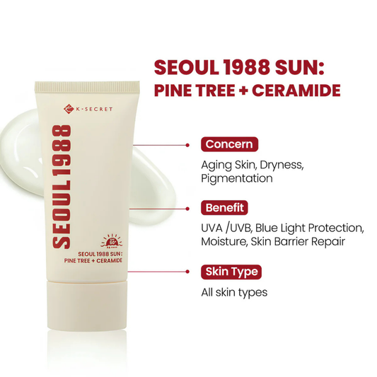 K-Secret Seoul 1988 Sun Pine Tree + Ceramide SPF 50 PA++++