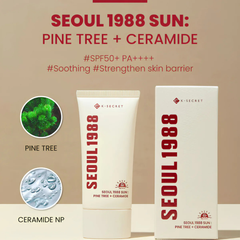 K-Secret Seoul 1988 Sun Pine Tree + Ceramide SPF 50 PA++++