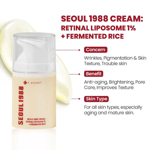 Seoul 1988 Cream packaging with product details on a white background