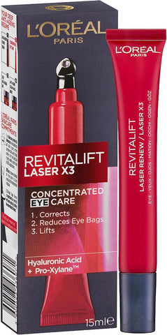 L'Oréal Paris Eye Cream, Firming & Reduces Bags Under Eyes, Revitalift Laser, 15ml