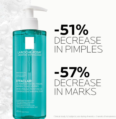La Roche-Posay Effaclar Micro-Peeling Purifying Gel 400 ml | Buy in Pakistan - Clari