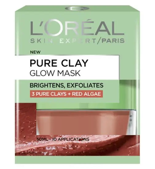 L'Oréal Pure Clay Glow Mask - 50ml cosmetics