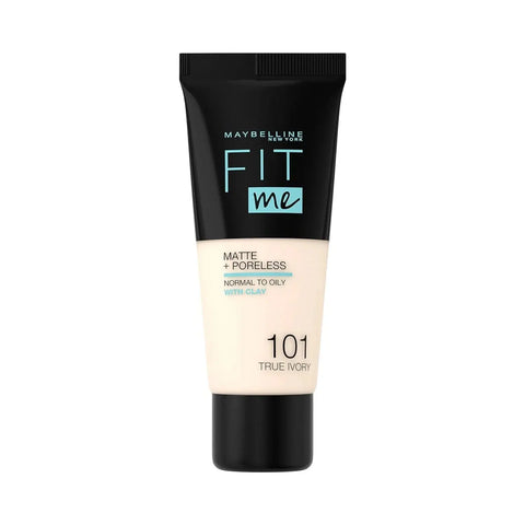 Maybelline Fit Me Matte + Poreless Liquid Foundation – Oil-Free, Full Coverage & Shine Control Clari