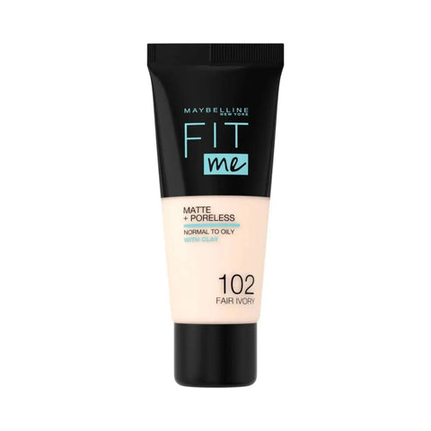 Maybelline Fit Me Matte + Poreless Liquid Foundation – Oil-Free, Full Coverage & Shine Control Clari