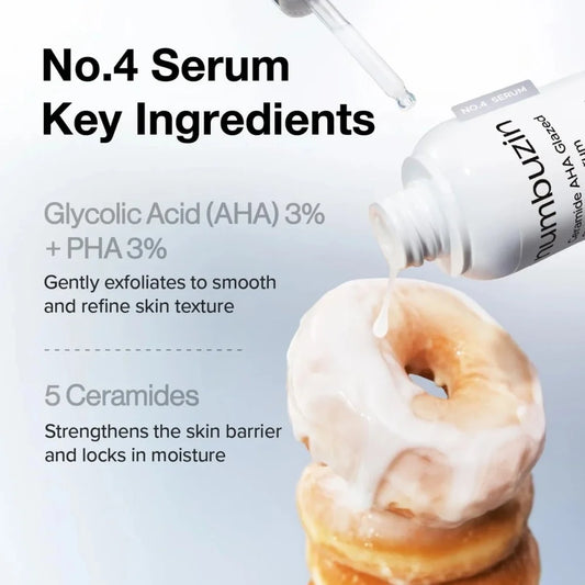 Numbuzin – No.4 Ceramide AHA Glazed Skin Prep Serum 30ml – alternate view