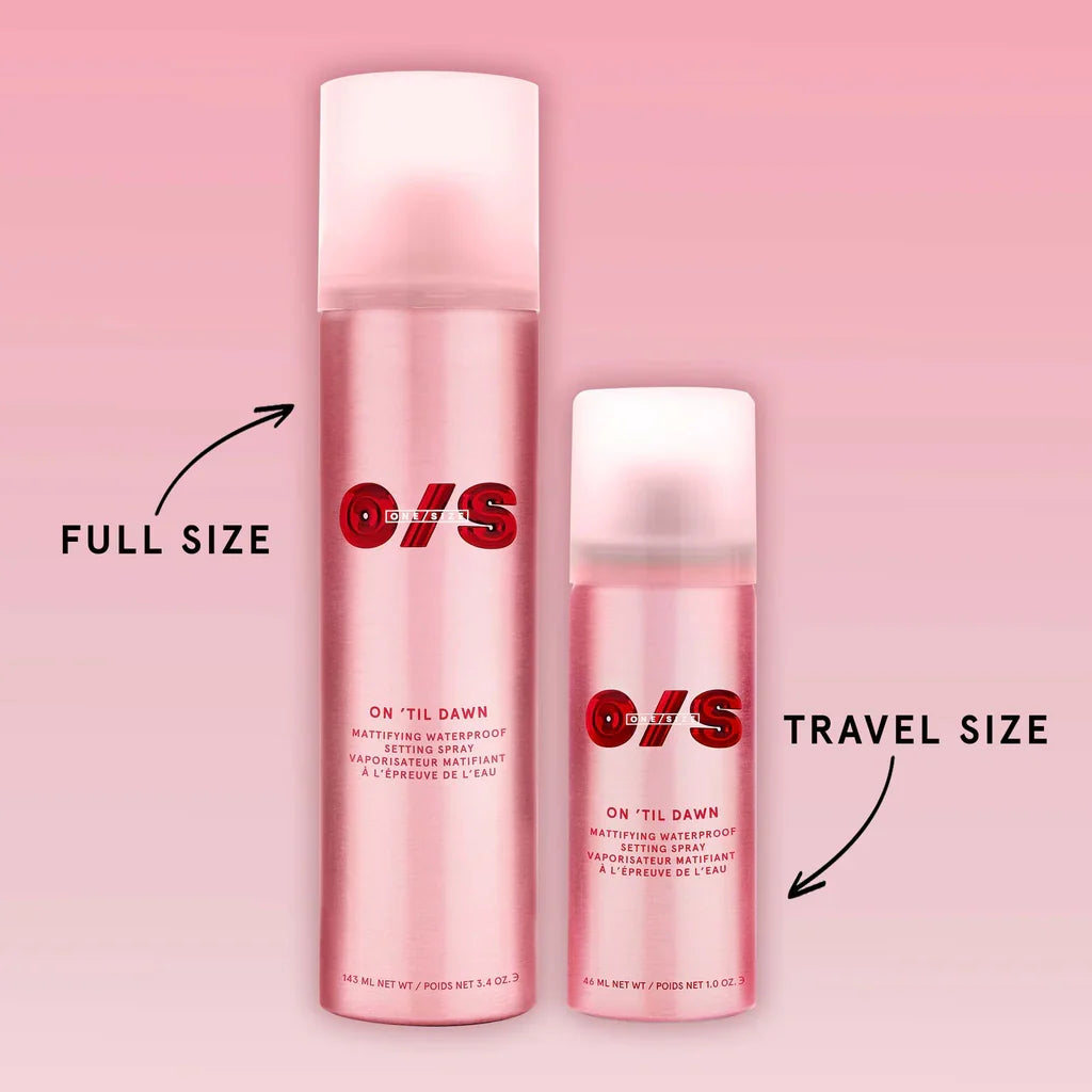One Size On ‘Til Dawn Mattifying Waterproof Setting Spray Travel Size 46ml