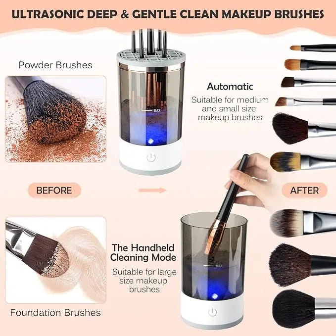 HouseQueen™-Electric Makeup Brush Cleaner Clari