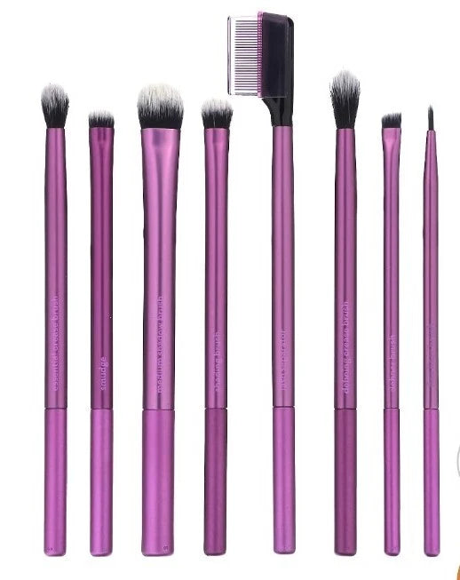 Real Techniques Makeup Brushes Everyday Eye Essentials 8-Piece Eyeshadow Set