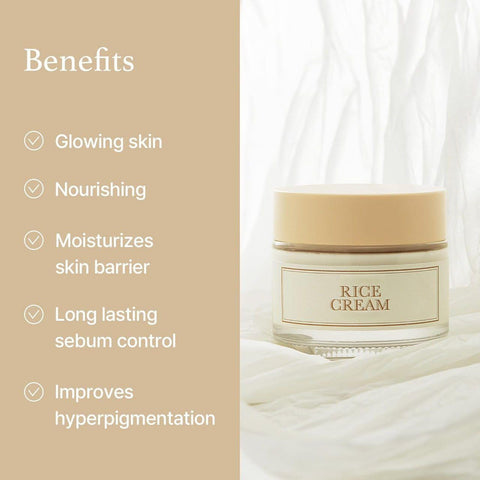 TZEP Rice Cream 50g | For a Glowing Look | Improves Moisture Skin Nourishes Deeply | Skincare