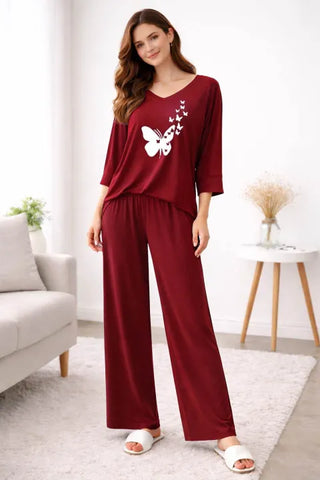 Printed Cotton Ladies Sleep Dress Night Wear with Shirt and Trouser | Whole Ladies Night Suit for Girls and Women’s | Classic Design By kapasia sellers