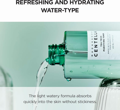 SKIN1004 Tea-Trica Purifying Toner 7.10 fl.oz, 210ml, Soothing Hydration, Acne Care