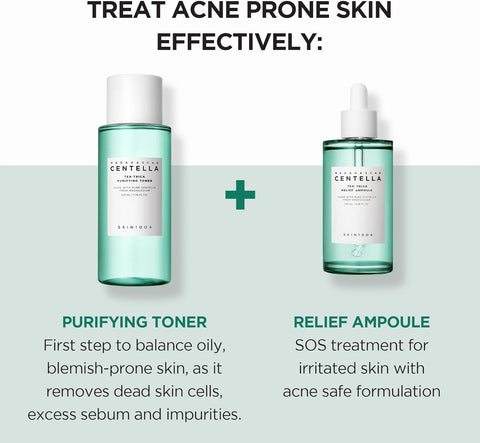 SKIN1004 Tea-Trica Purifying Toner 7.10 fl.oz, 210ml, Soothing Hydration, Acne Care