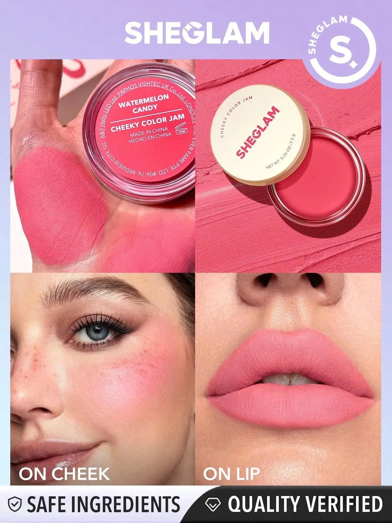 SHEGLAM Cheeky Color Jam – Cream Blush for Dewy, Natural Glow | 100% Original in Pakistan Clari