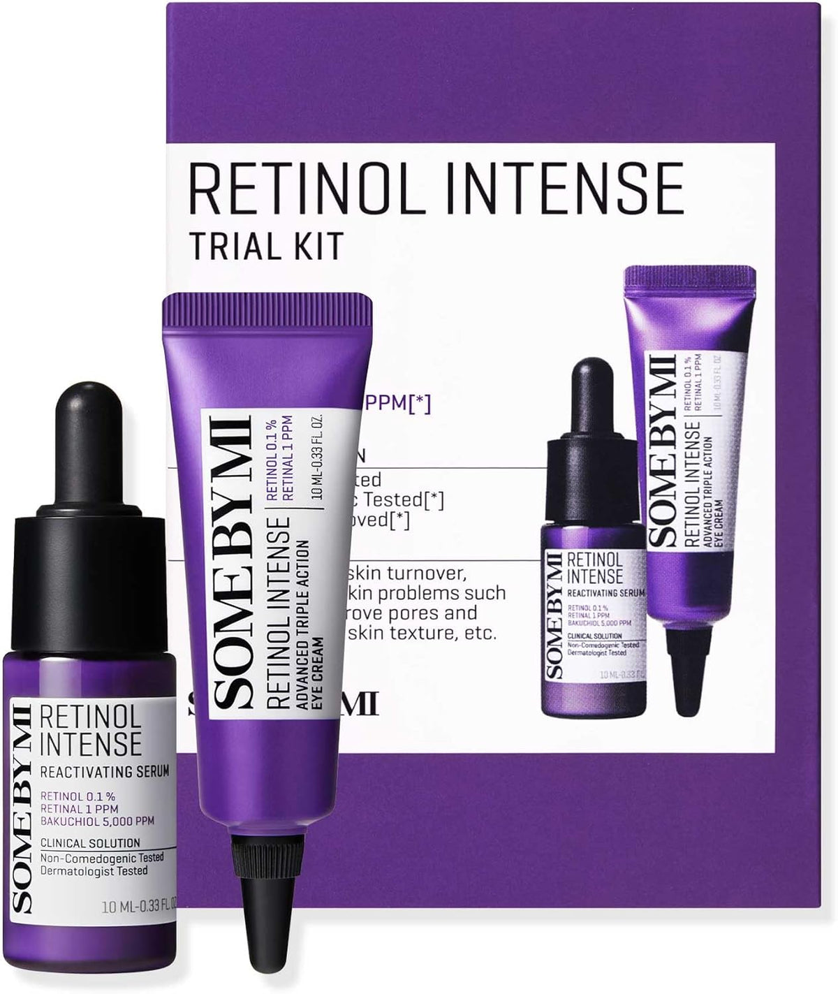 Some By Mi Retinol Intense Trial Kit (Retinol Eye Cream 10ml + Retinol Serum 10ml)