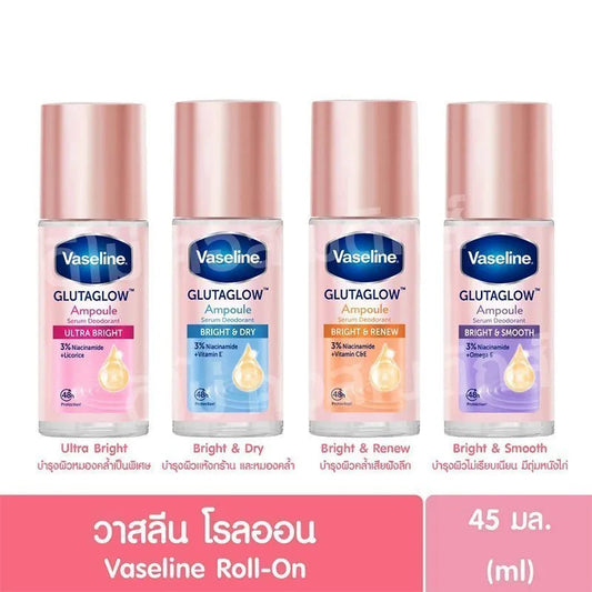 Vaseline PINK Roll-On Glutaglow Ampoule Ultra Bright Deodorant 45ml
