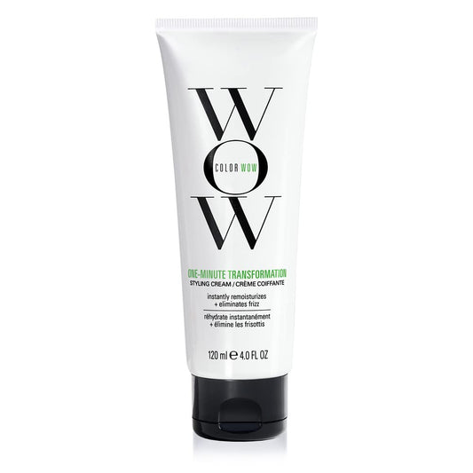 COLOR WOW One Minute Transformation – Instant frizz fix| Nourishing styling cream smooths, tames + defrizzes on the spot| Avocado oil + Omega 3’s hydrate,...