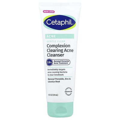 Cetaphil, Gentle Clear, Complexion Clearing Acne Cleanser, 4.2 fl oz (124 ml)