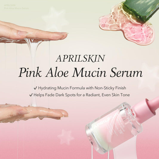 APRILSKIN Pink Aloe Mucin Serum 30ml Expiry 03 - 2027