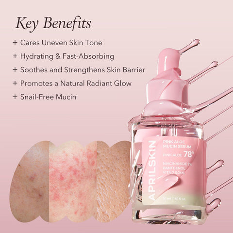 APRILSKIN Pink Aloe Mucin Serum 30ml Expiry 03 - 2027