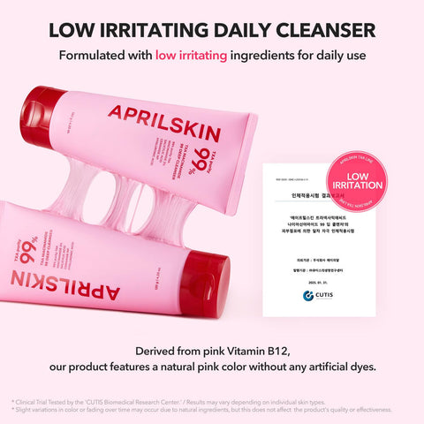 APRILSKIN TXA Niacinamide 99 Deep bubble gum Cleanser 120g Expiry 10 - 2027