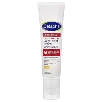 Cetaphil, Redness Relieving, Daily Facial Tinted Moisturiser, SPF 40, 50 ml (1.7 fl oz)