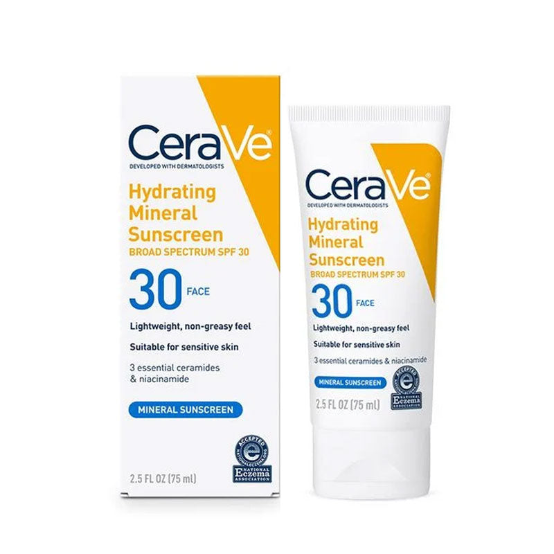 CeraVe - Hydrating Mineral Sunscreen SPF 30 - 75ml Clari