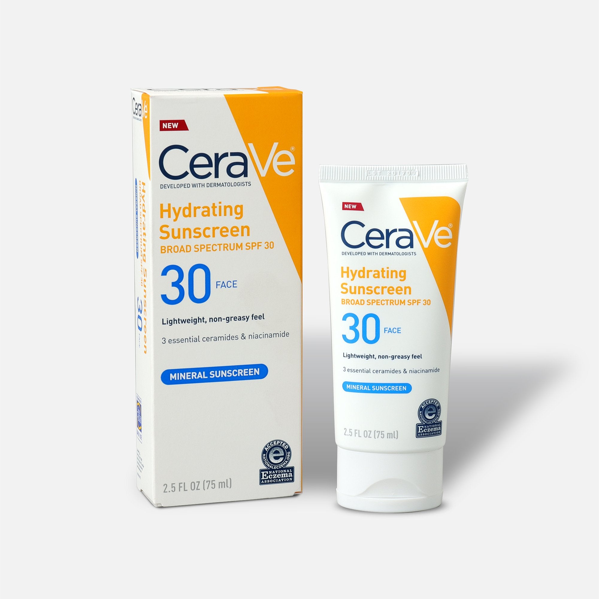 CeraVe - Hydrating Mineral Sunscreen SPF 30 - 75ml Clari