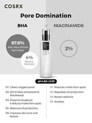 COSRX BHA Blackhead Power Liquid 100ml | Best Korean Exfoliating Toner for Blackheads, Clogged Pores & Acne-Prone Skin in Pakistan Clari