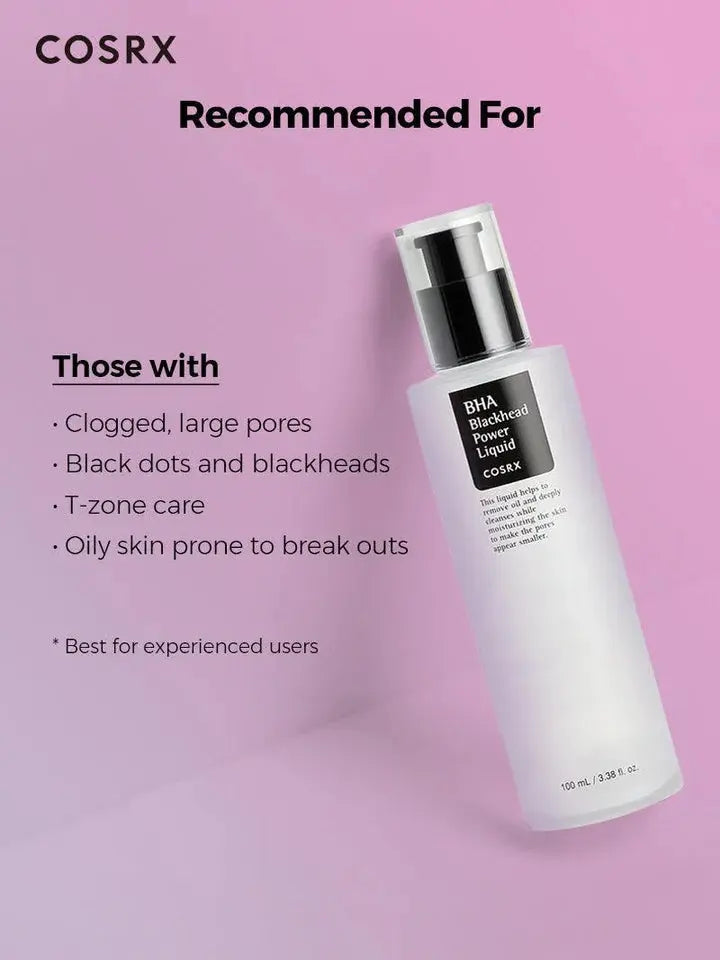 COSRX BHA Blackhead Power Liquid 100ml | Best Korean Exfoliating Toner for Blackheads, Clogged Pores & Acne-Prone Skin in Pakistan Clari