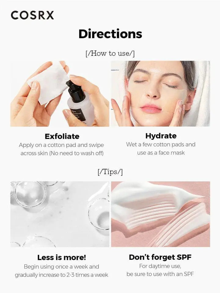 COSRX BHA Blackhead Power Liquid 100ml | Best Korean Exfoliating Toner for Blackheads, Clogged Pores & Acne-Prone Skin in Pakistan Clari