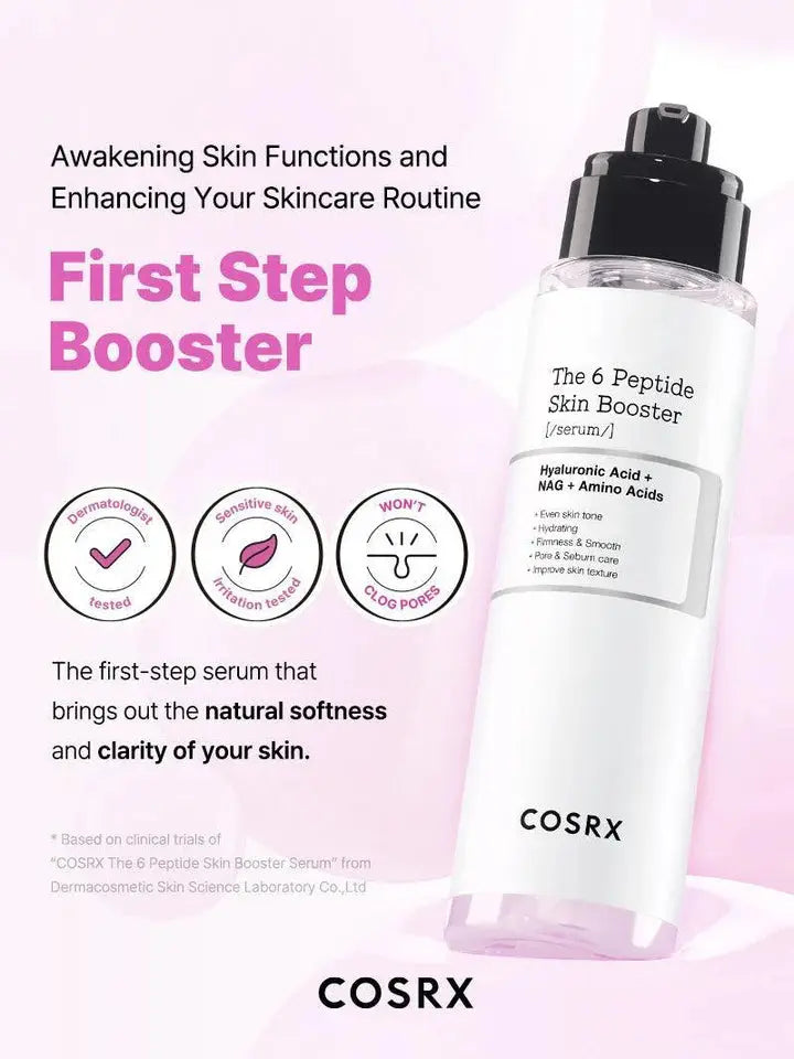COSRX The 6 Peptide Skin Booster Serum | Anti-Aging, Firming & Brightening Serum for All Skin Types in Pakistan Clari