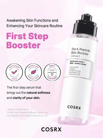 COSRX The 6 Peptide Skin Booster Serum | Anti-Aging, Firming & Brightening Serum for All Skin Types in Pakistan Clari