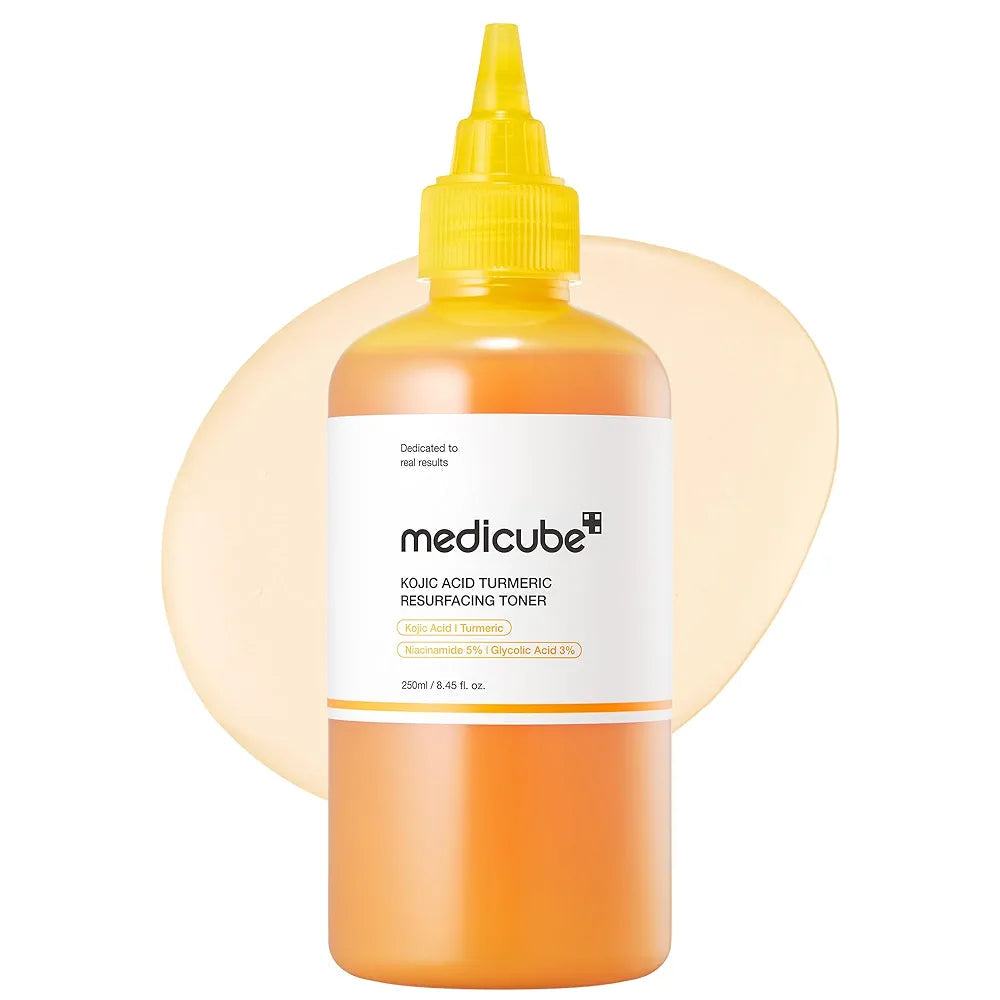medicube Kojic Acid Turmeric Resurfacing Toner for Face & Body 250ml