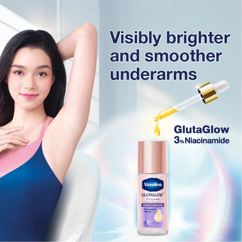 Vaseline Glutaglow Ampoule 3% Niacinamide Serum Roll-On Deodorant Bright & Smooth