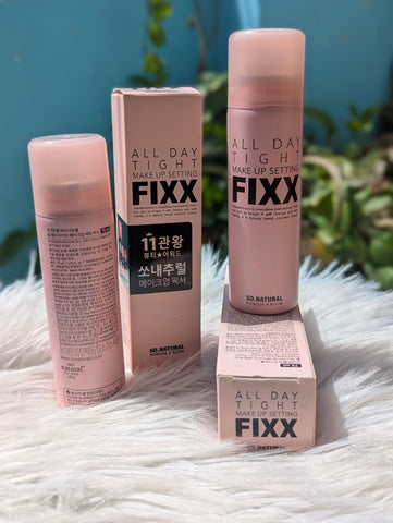 SO NATURAL ALL DAY TIGHT MAKE UP SETTING FIXER - Mist-type Spray long lasting | Buy in Pakistan - Clari