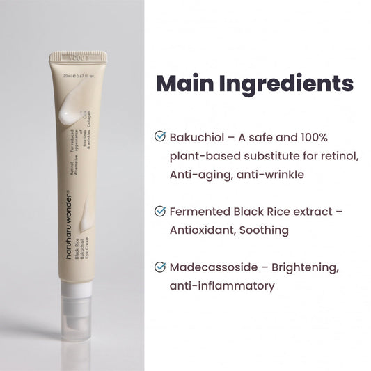 HARUHARU Wonder Black Rice Bakuchiol Eye Cream 20ml Expiry 07 - 2028
