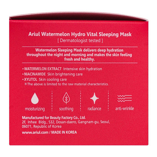 Ariul Watermelon Hydro Vital Sleeping Face Mask, 80ml