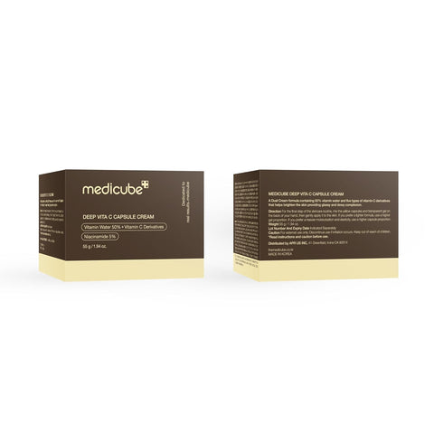 medicube Deep Vitamin C Golden Capsule Face Moisturizer - Liposome Capsules For Wrinkles, Skin Radiance - Transparent Gel for Glow Hydration - Korean Skin...
