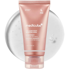 Medicube Bio Collagen Face Mask Overnight, Bio Collagen Face Mask, Bio Collagen Mask, Hydrating Overnight Hydrogel Mask, Pore Minimizing, Elasticity (Pack Of 1, TUBE 75 gm)