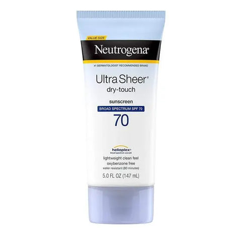 Neutrogena Ultra Sheer Broad Spectrum Sunscreen SPF 70, 147ml cosmetics