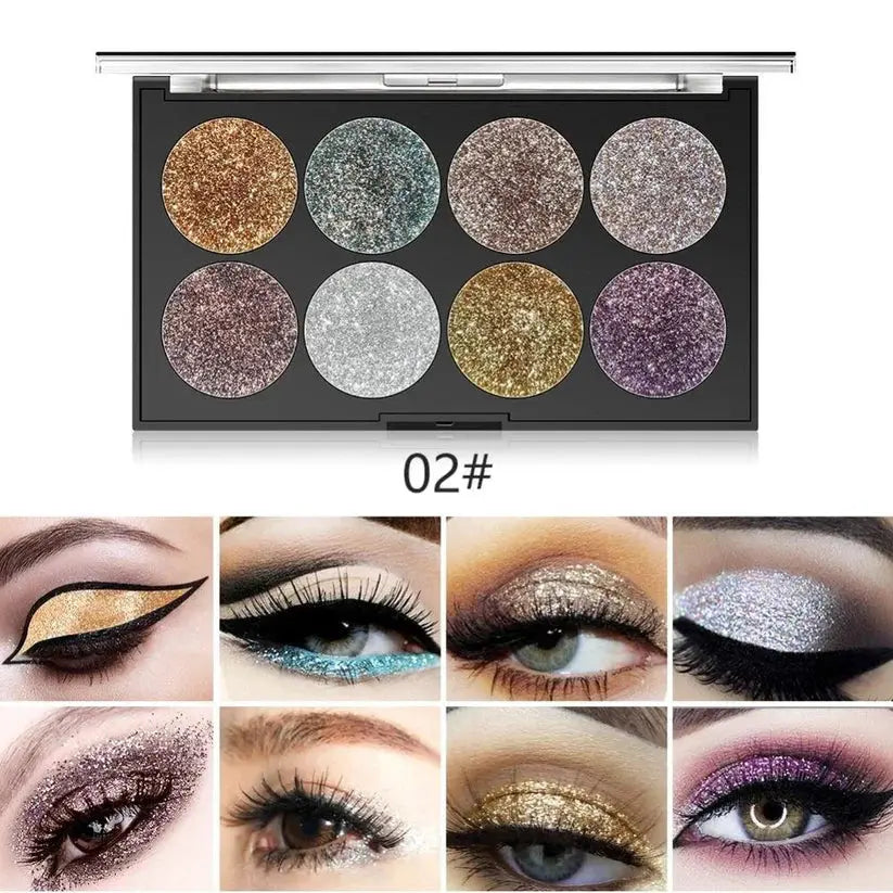 Miss Rose 8 Color Glitter Makeup Palette best seller