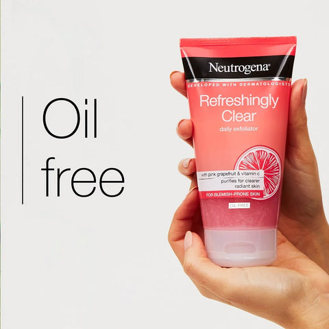 Refreshingly Clear Oil Free Daily Exfoliator-Neutrogena- 150Ml Clari