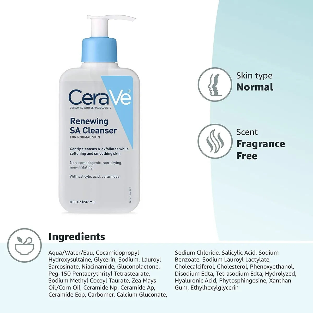 CeraVe - Renewing SA Cleanser 8 oz 236 ml CeraVE