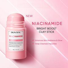 Skintific Niacinamide Bright Boost Clay Stick 40g نياسيناميد سكينتفيك برايت بوست كلاي ستيك