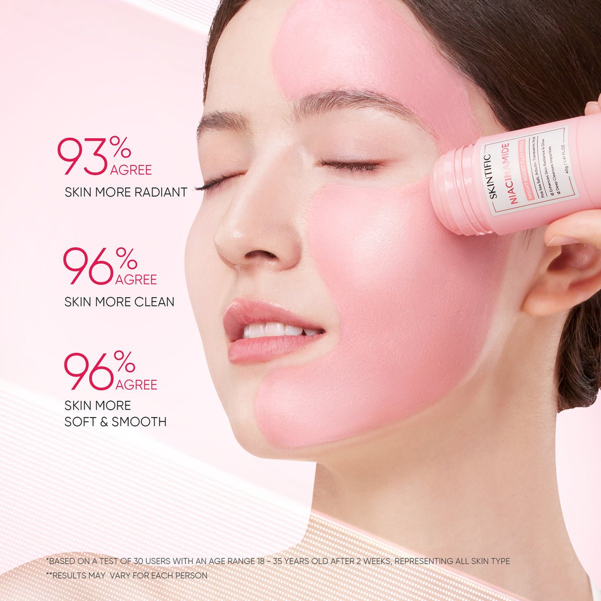 Skintific Niacinamide Bright Boost Clay Stick 40g نياسيناميد سكينتفيك برايت بوست كلاي ستيك